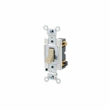 Leviton Toggle Switch 20A 120 277V 2 Pole Tgl Spec Grade Ivory CSB2-20I